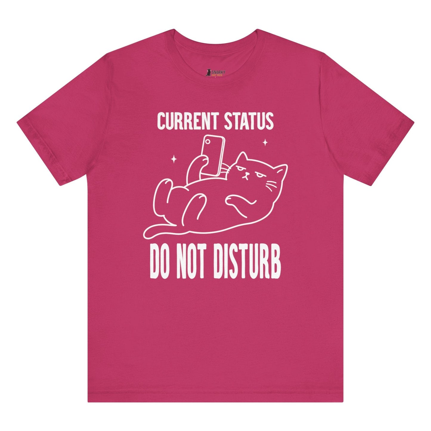 Do Not Disturb Phone Cat T-Shirt
