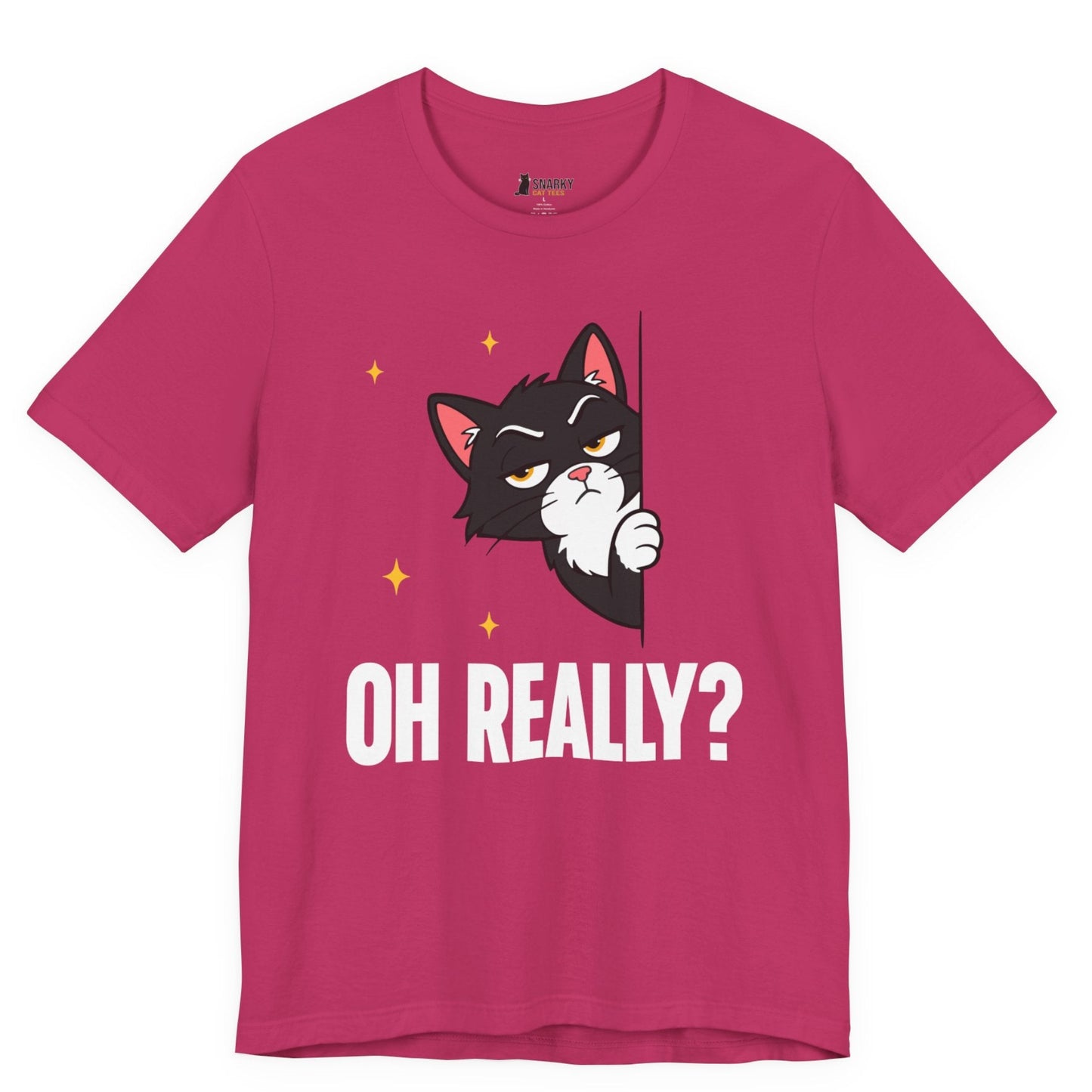 Oh Really Peeking Cat T-Shirt