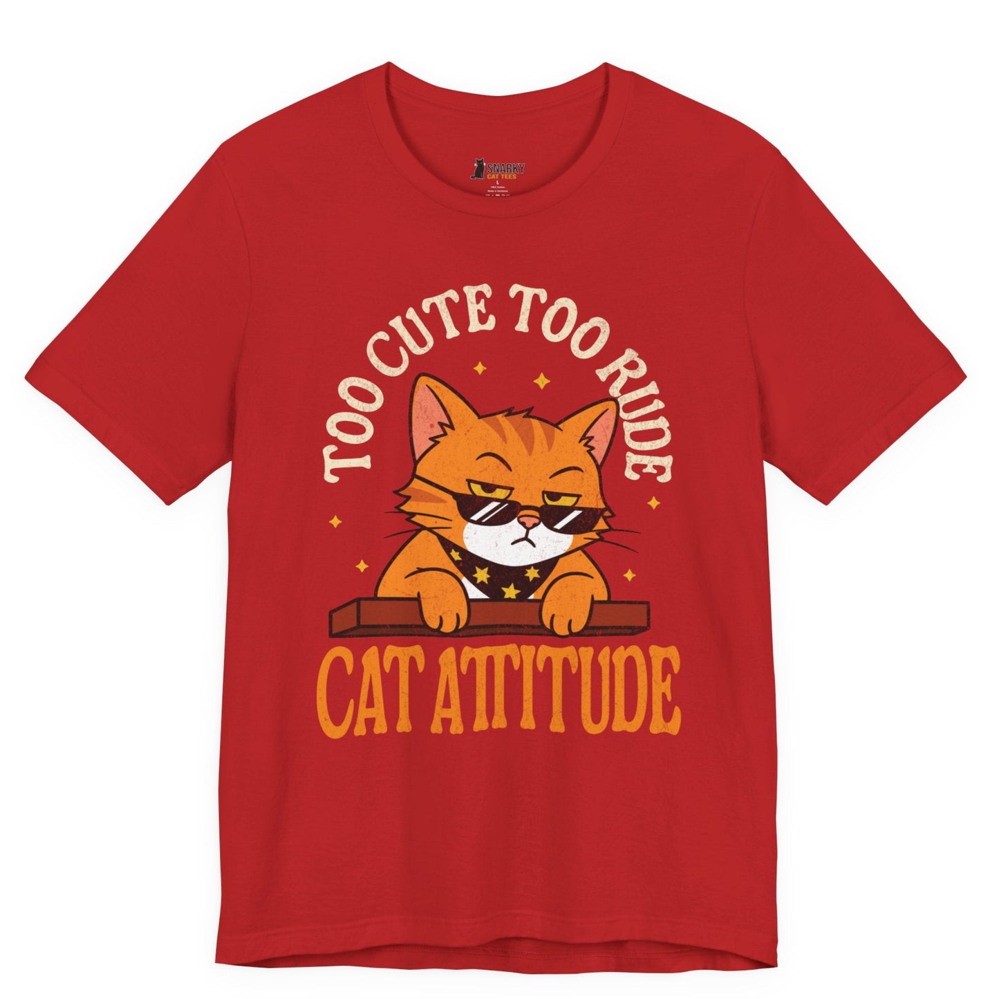 Cat Attitude Sunglasses Cat T-Shirt