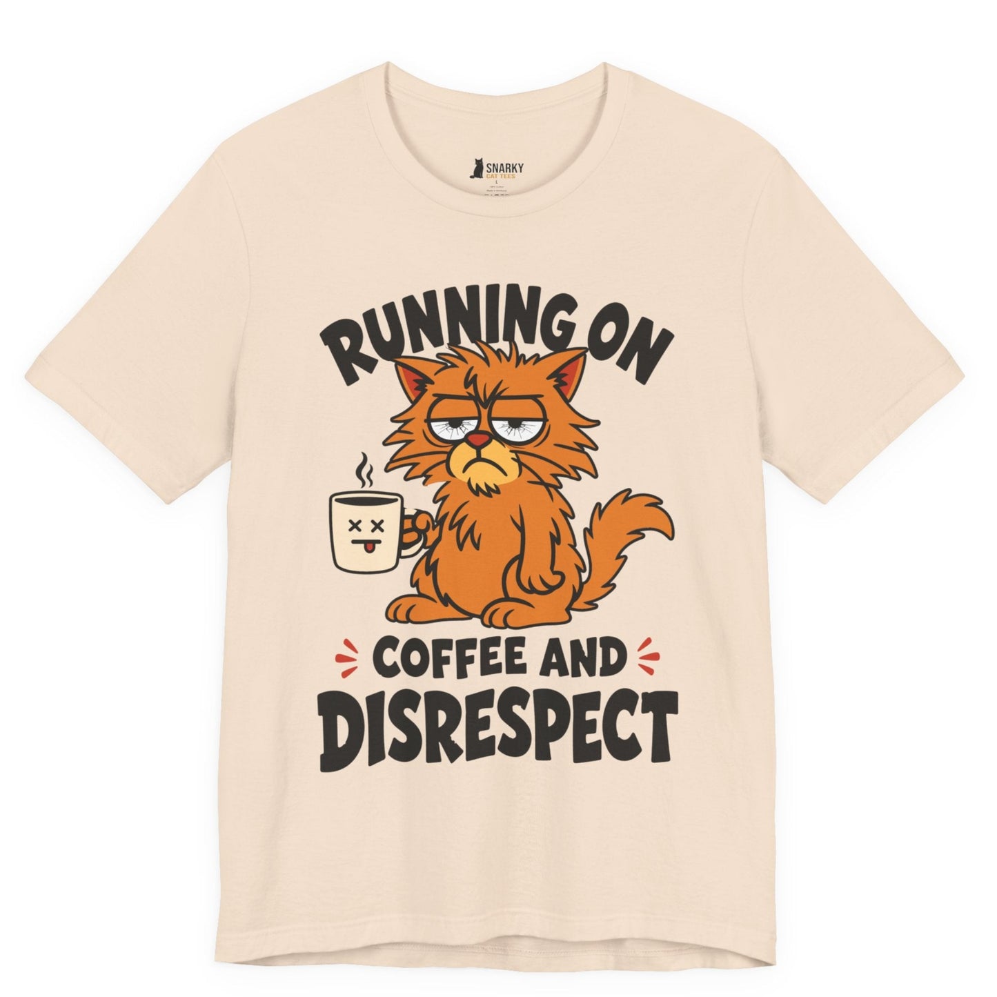 Coffee and Disrespect Messy Cat T-Shirt