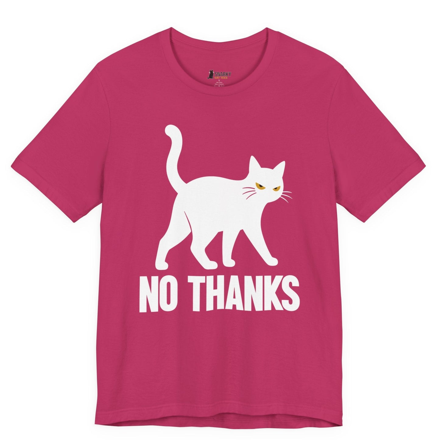 No Thanks Walking Cat T-Shirt
