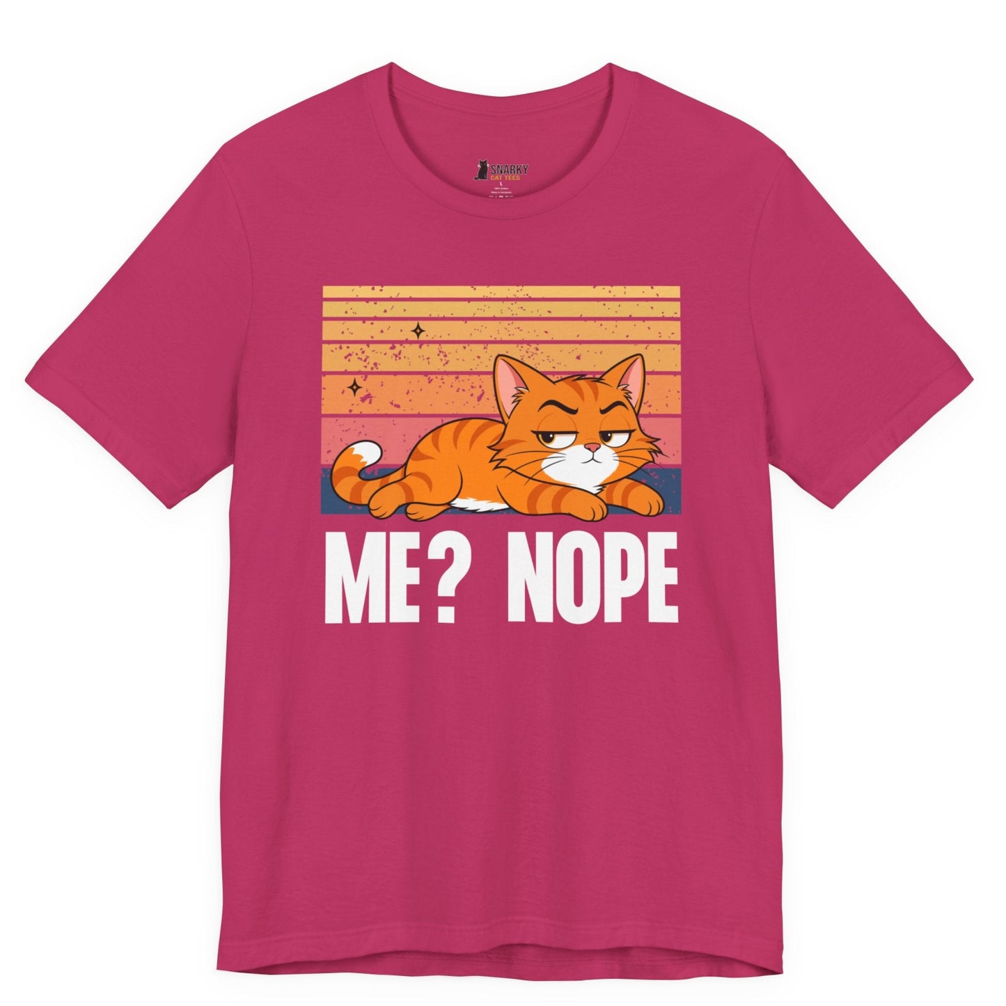 Me Nope Lazy Cat T-Shirt