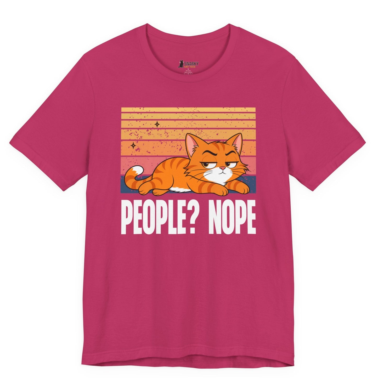 People Nope Lazy Cat T-Shirt