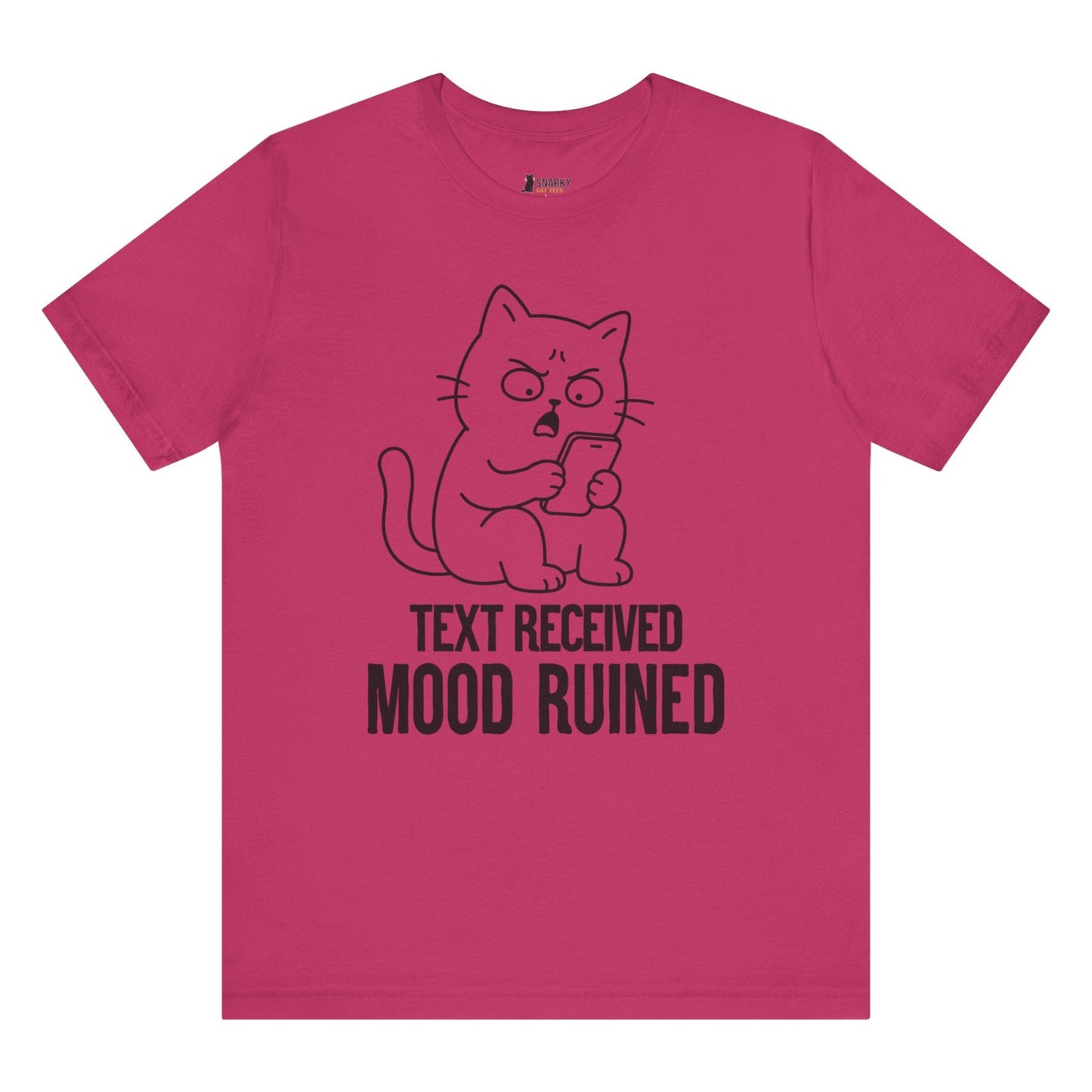 Mood Ruined Phone Cat T-Shirt