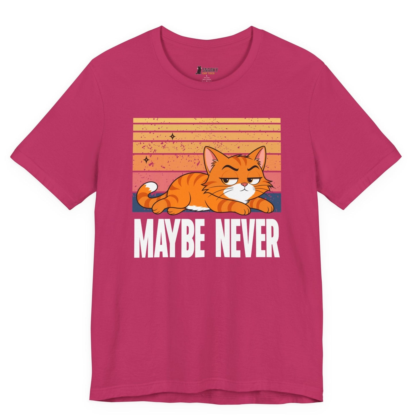 Maybe Never Lazy Cat T-Shirt