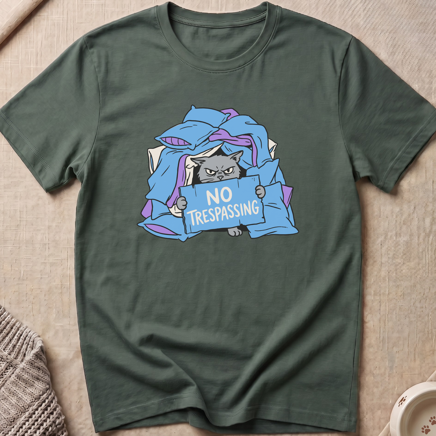 No Trespassing Cat T-Shirt