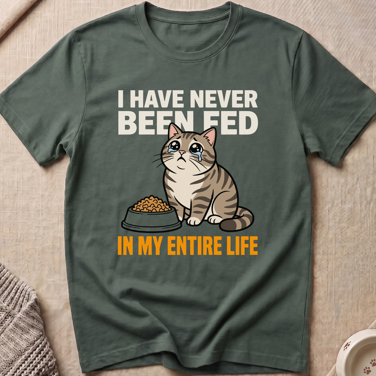 Never Fed Snarky Cat T-Shirt