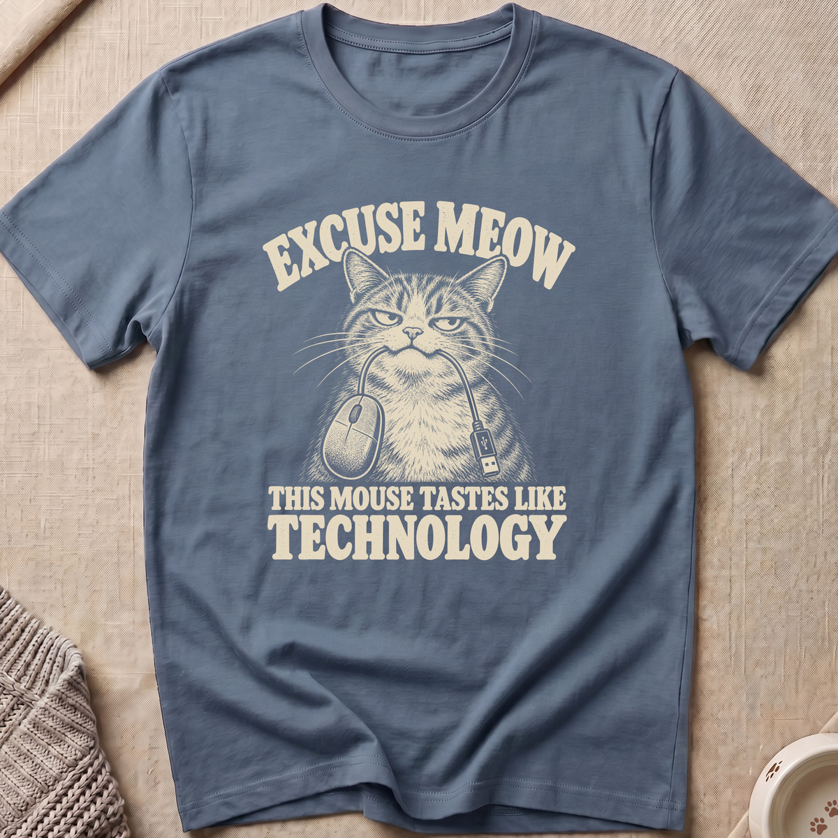 Technology Mouse Cat T-Shirt