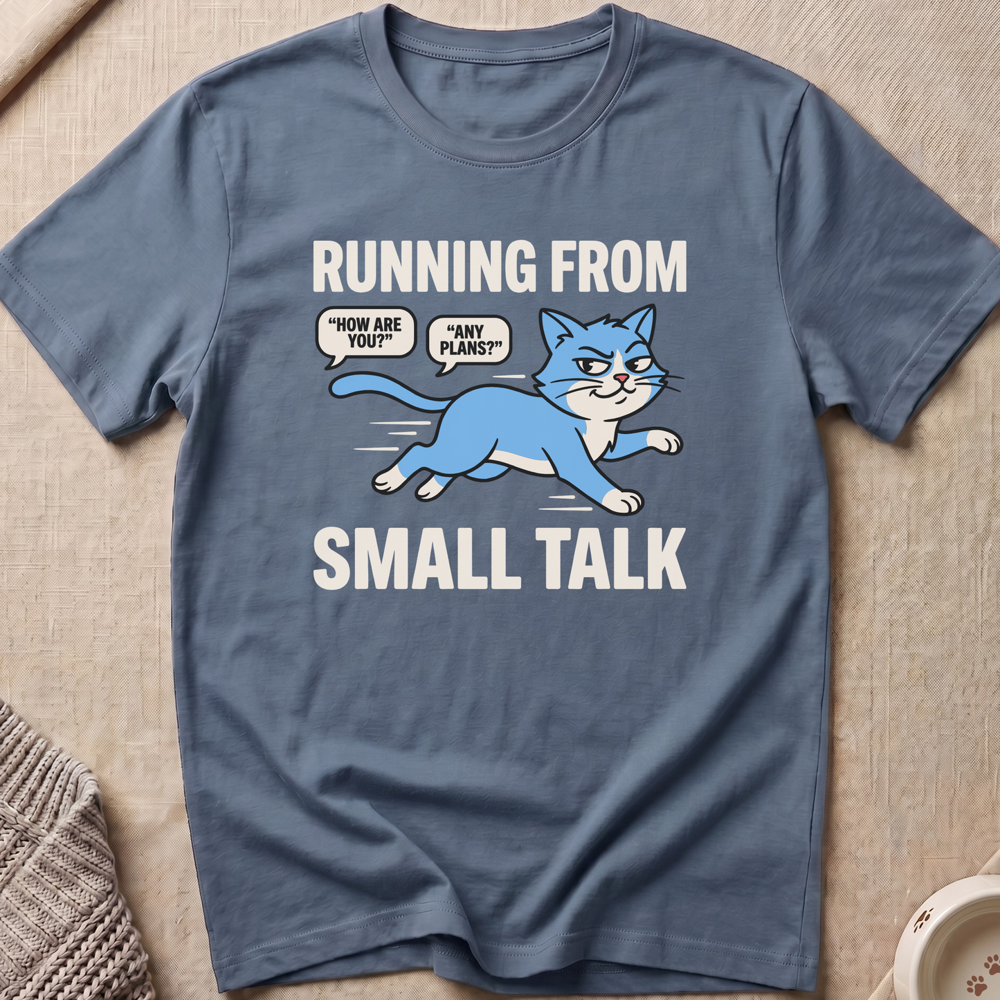 Small Talk Snarky Cat T-Shirt