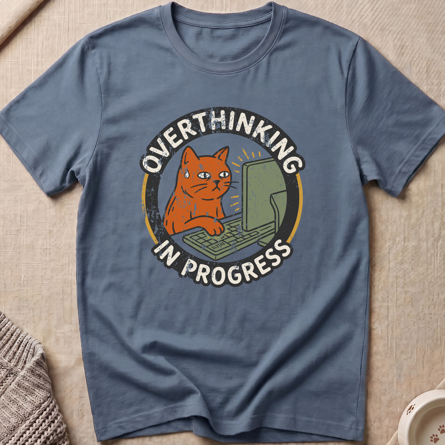 Overthinking Cat T-Shirt