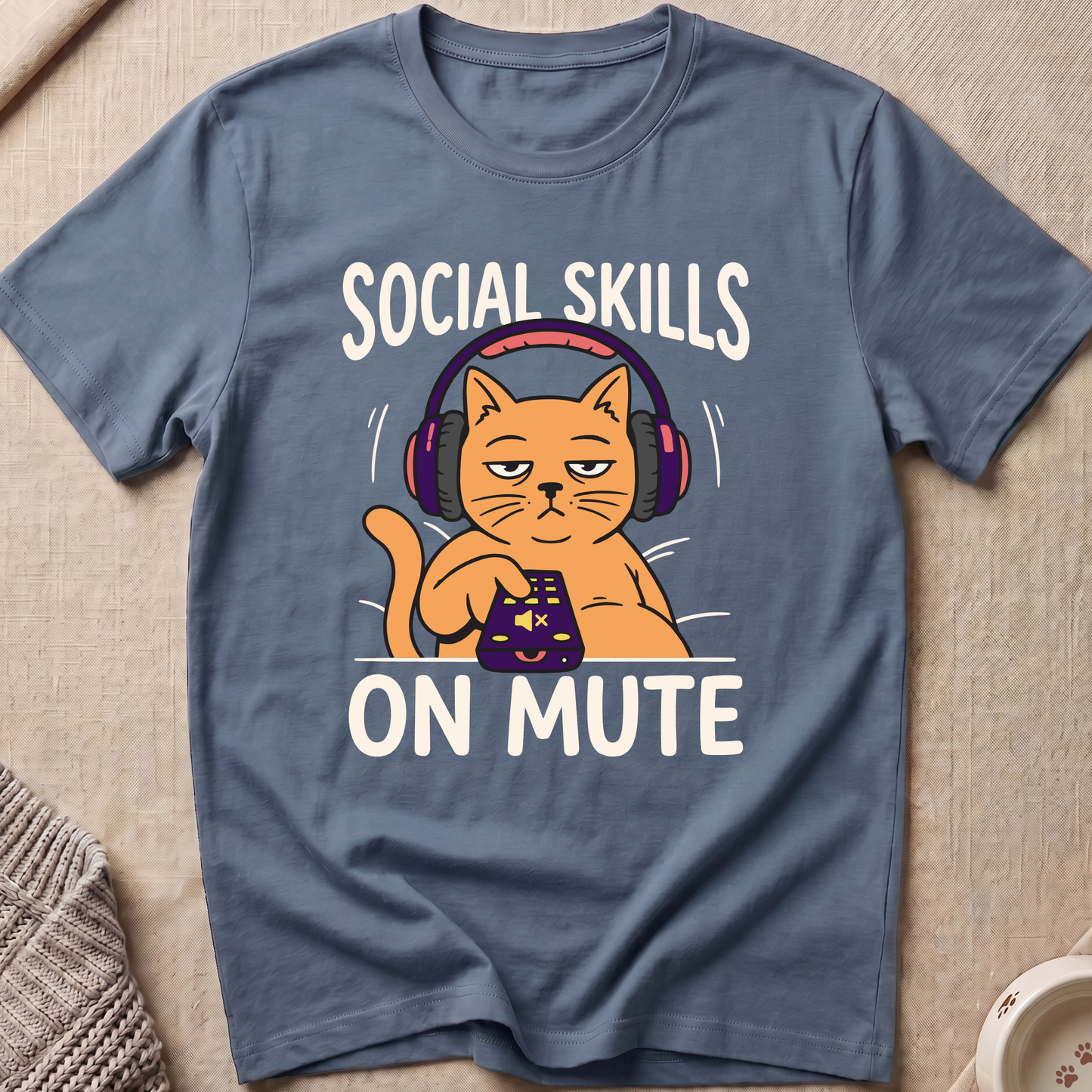 Social Skills Cat T-Shirt