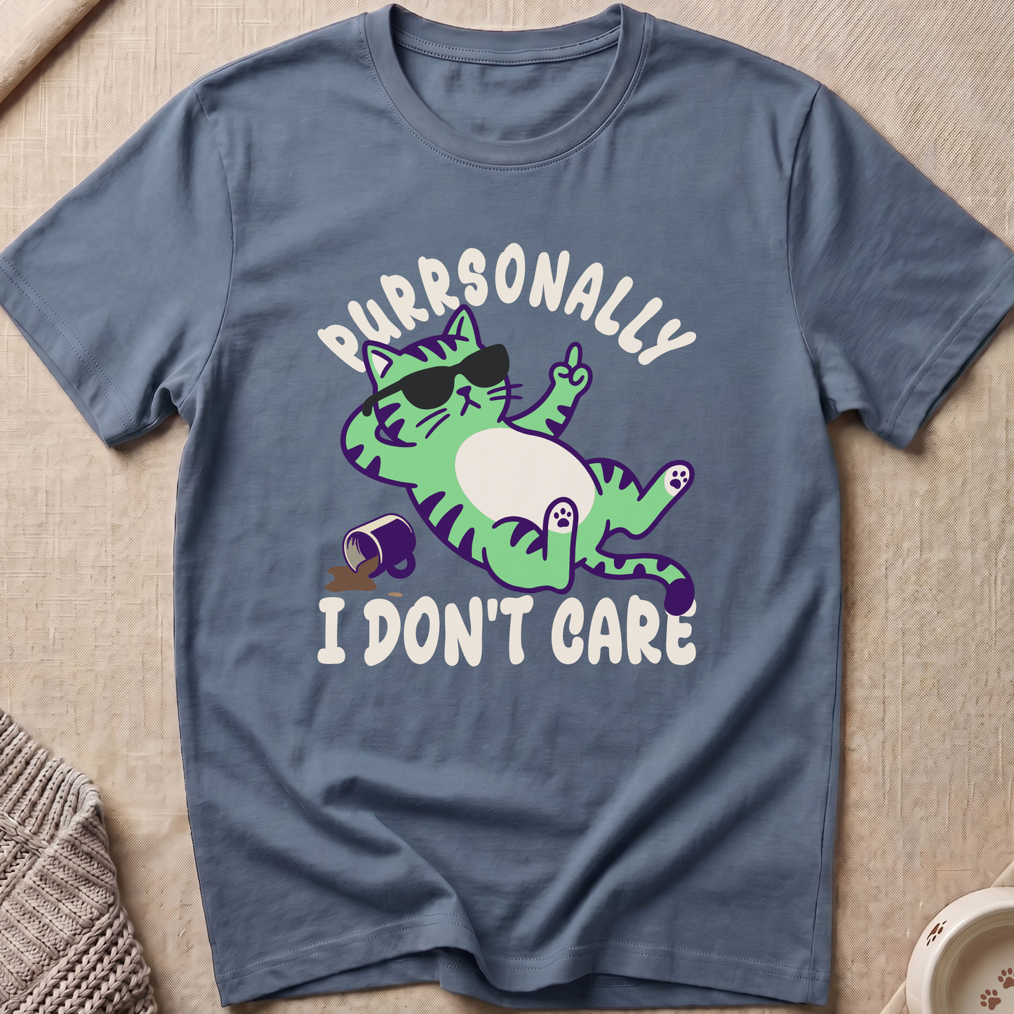 I Don't Care Cat T-Shirt