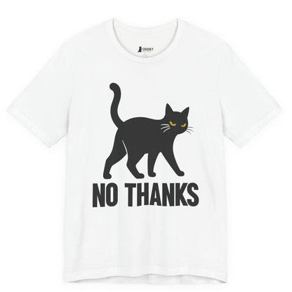 No Thanks Walking Cat T-Shirt