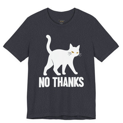 No Thanks Walking Cat T-Shirt