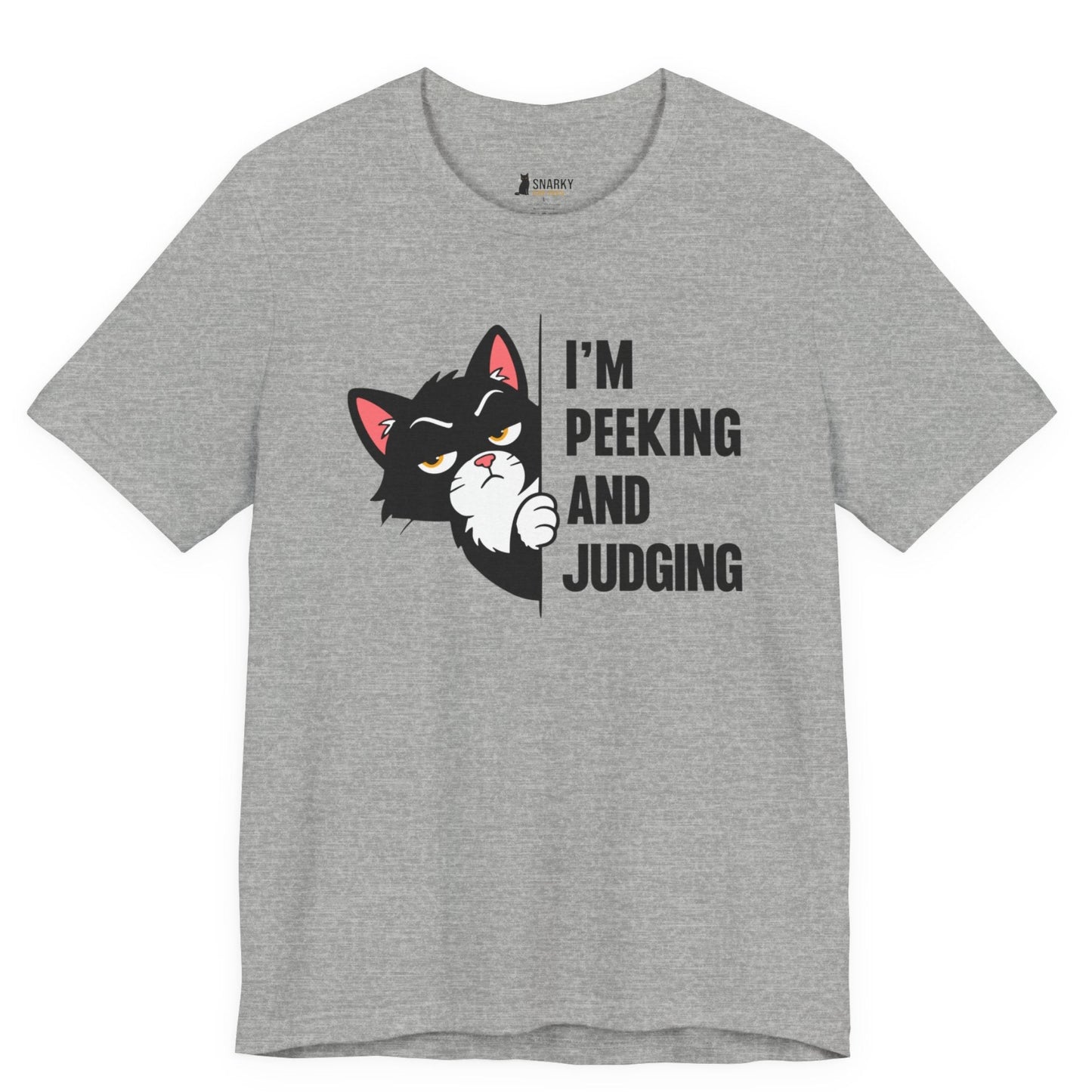 Peeking and Judging Peeking Cat T-Shirt