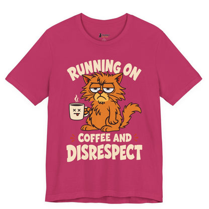 Coffee and Disrespect Messy Cat T-Shirt