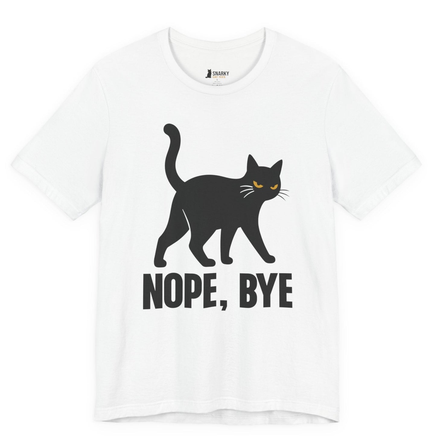 Nope Bye Walking Cat T-Shirt