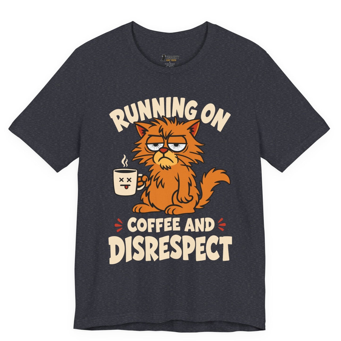 Coffee and Disrespect Messy Cat T-Shirt