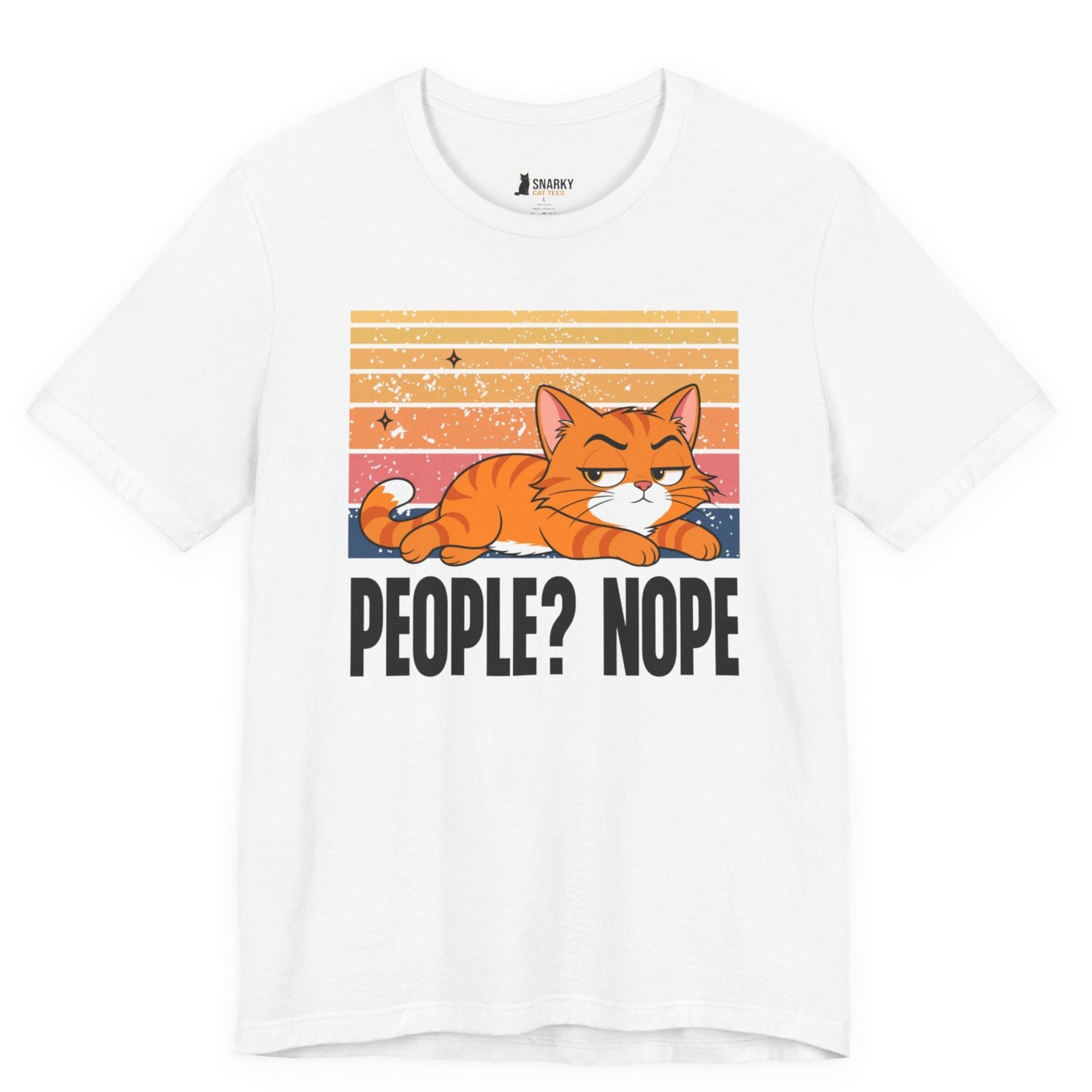 People Nope Lazy Cat T-Shirt