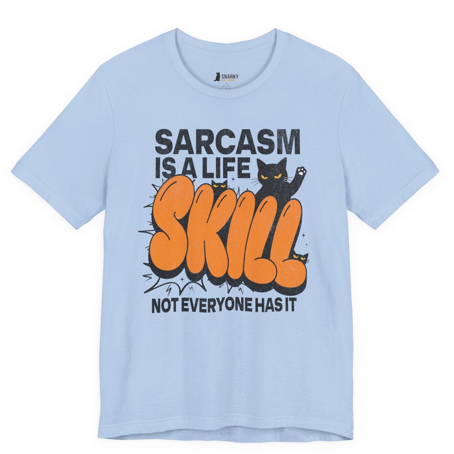 Sarcasm Skill Graffiti Cat T-Shirt