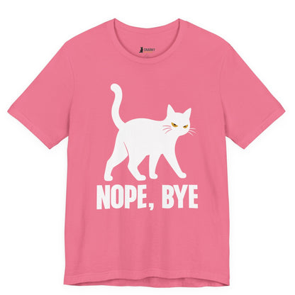 Nope Bye Walking Cat T-Shirt