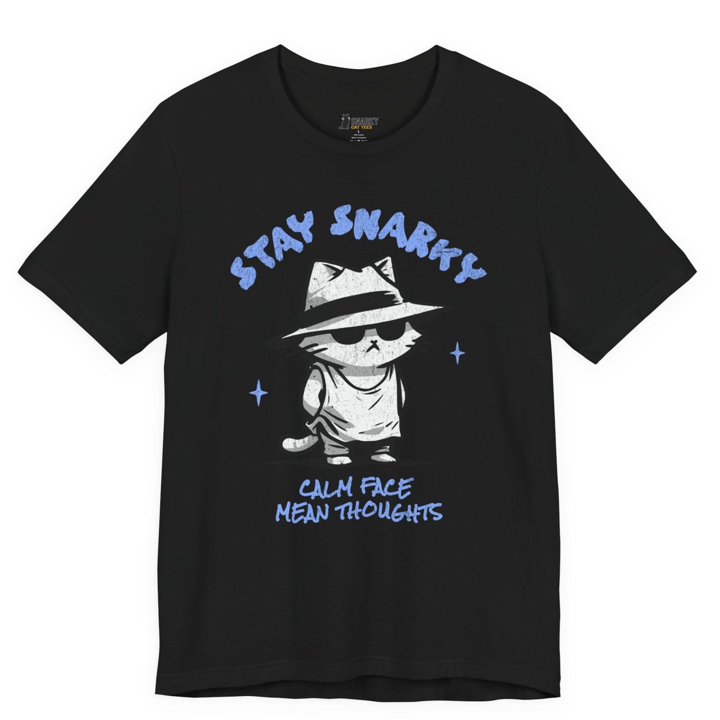 Calm Face Fedora Cat T-Shirt