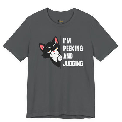 Peeking and Judging Peeking Cat T-Shirt