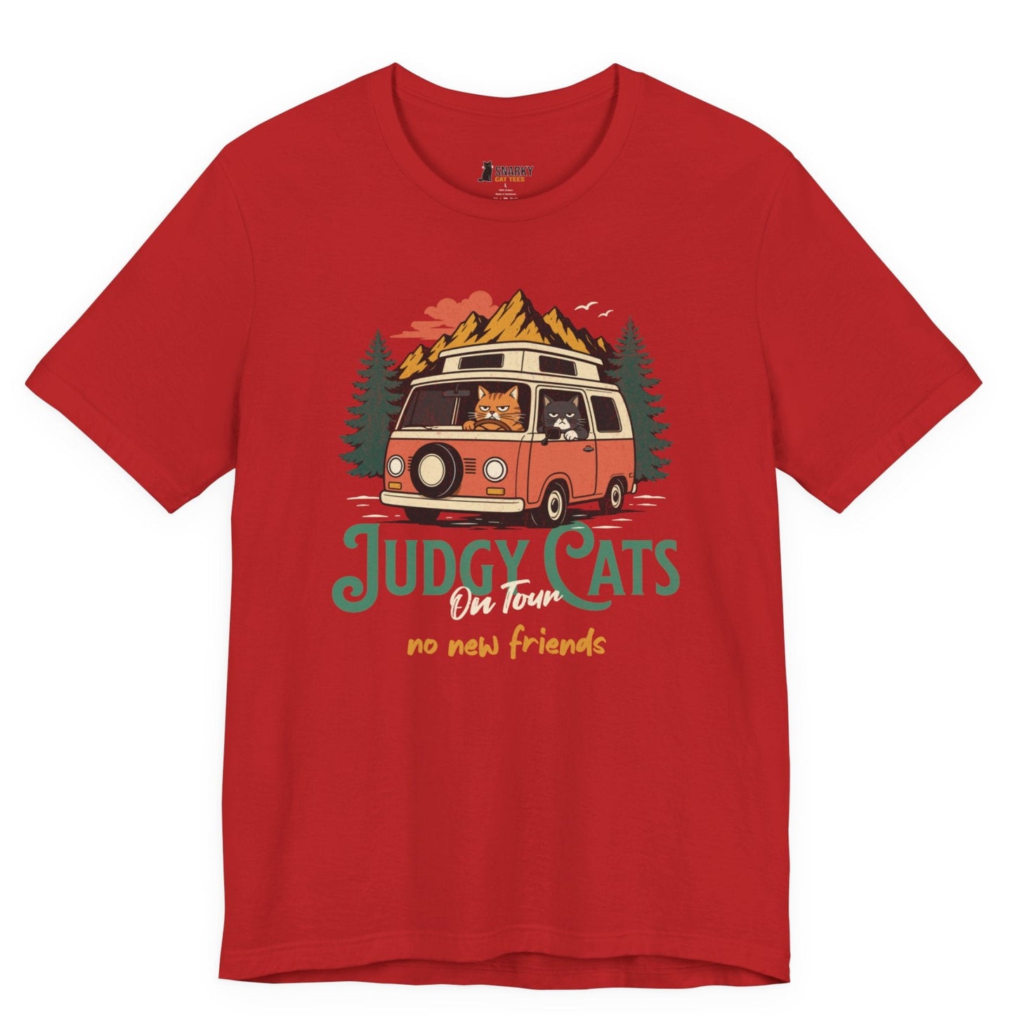 No New Friends Van Cats T-Shirt