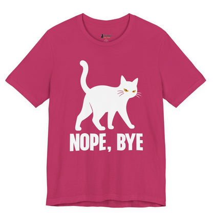Nope Bye Walking Cat T-Shirt