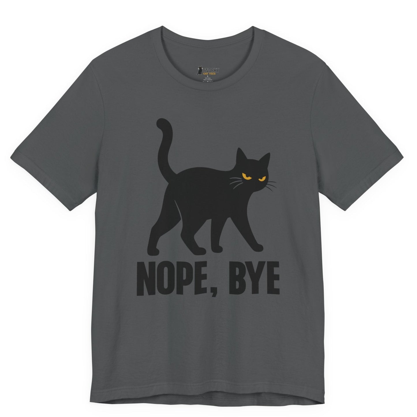 Nope Bye Walking Cat T-Shirt