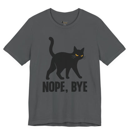 Nope Bye Walking Cat T-Shirt