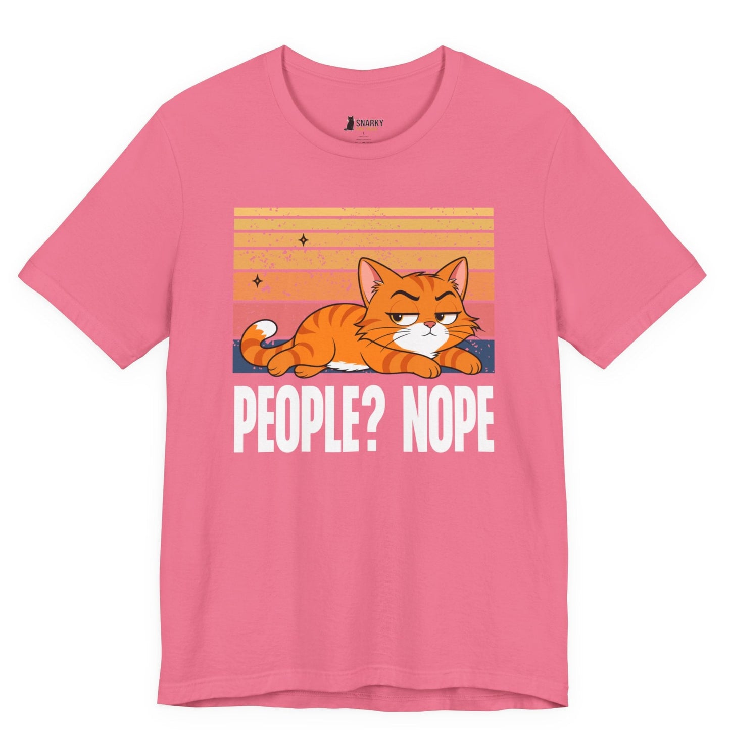 People Nope Lazy Cat T-Shirt