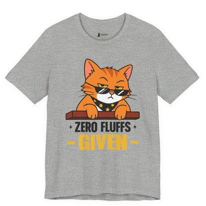 Zero Fluffs Given Sunglasses Cat T-Shirt