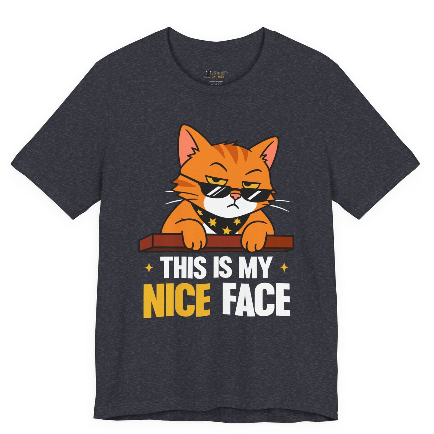Nice Face Sunglasses Cat T-Shirt
