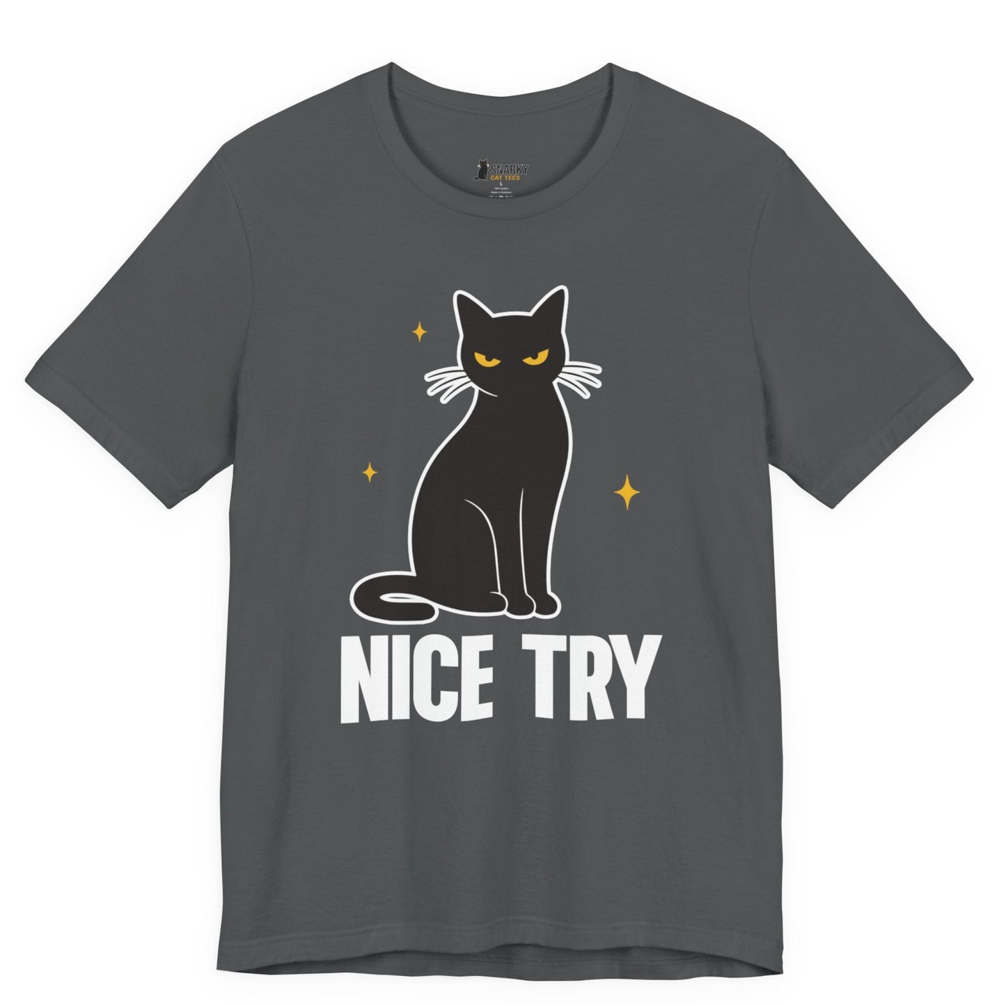 Nice Try Judgy Cat T-Shirt