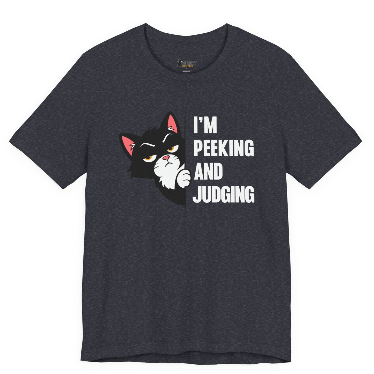 Peeking and Judging Peeking Cat T-Shirt
