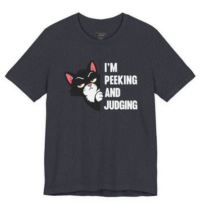 Peeking and Judging Peeking Cat T-Shirt