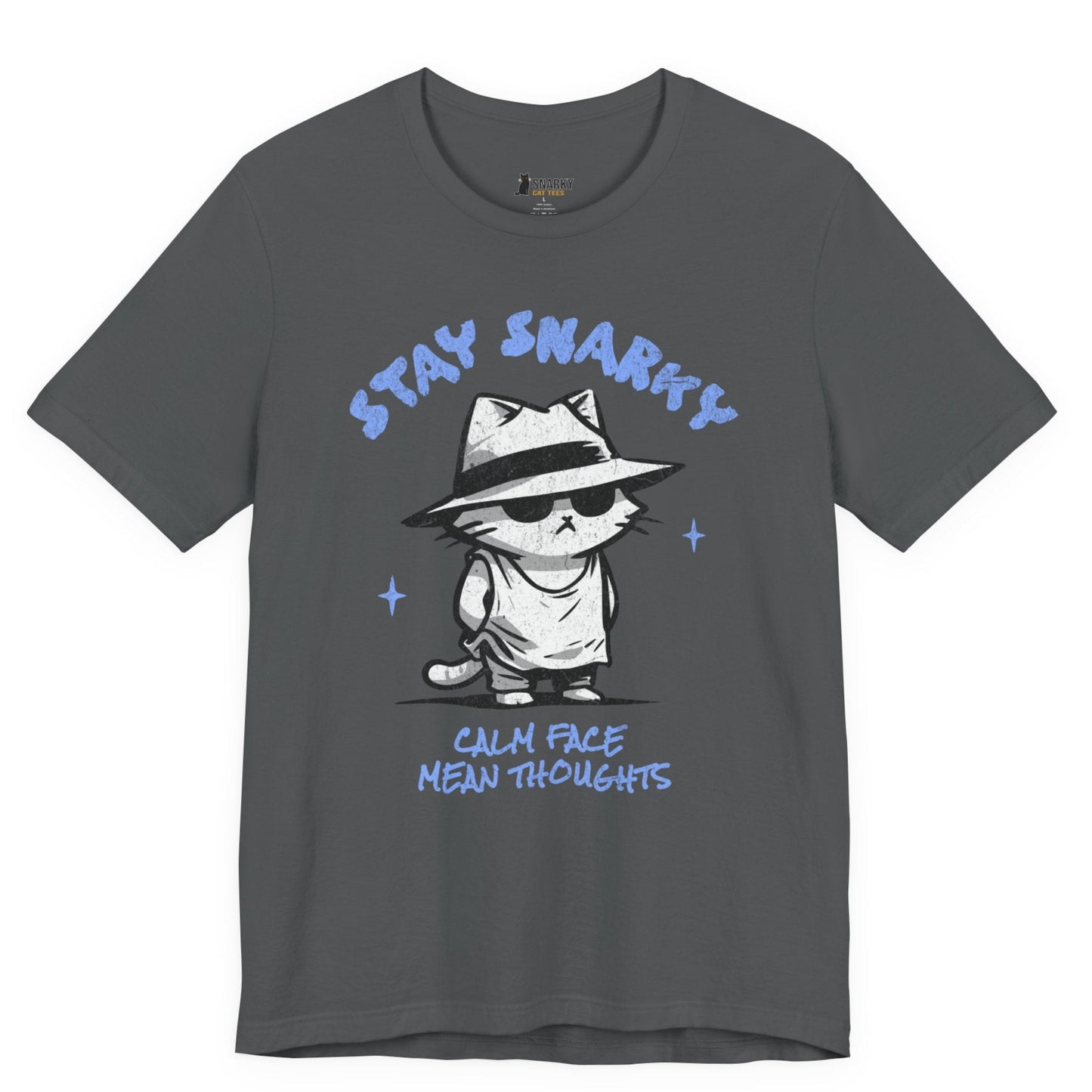 Calm Face Fedora Cat T-Shirt