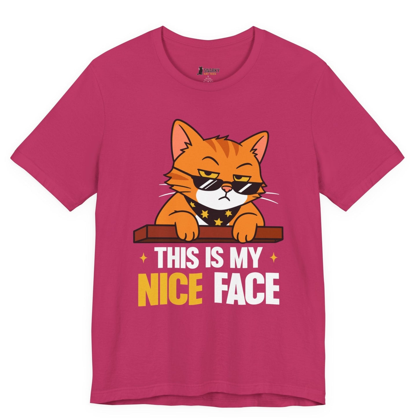 Nice Face Sunglasses Cat T-Shirt