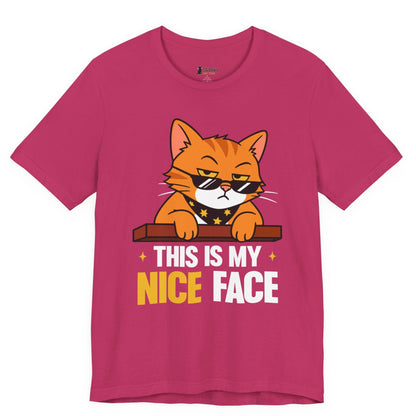 Nice Face Sunglasses Cat T-Shirt