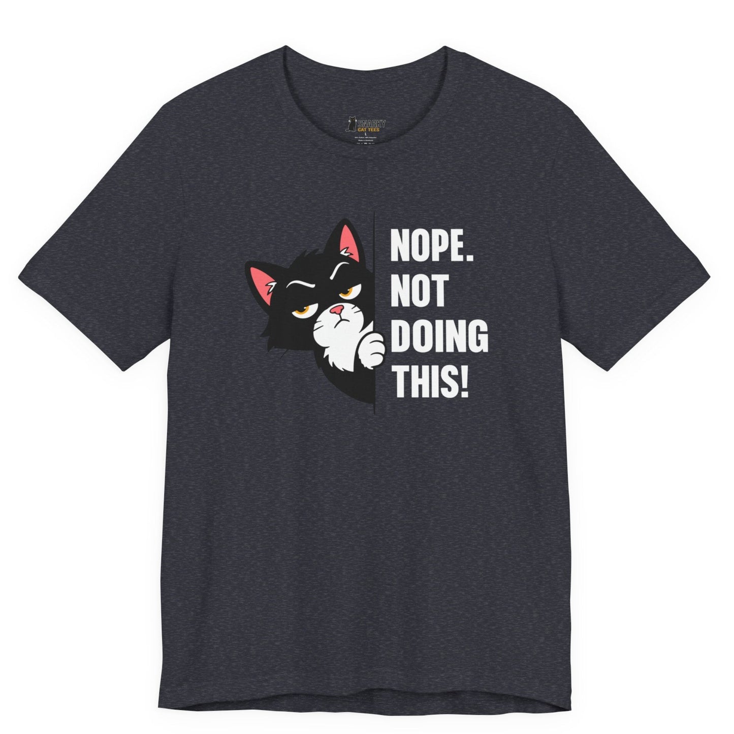 Not Doing This Peeking Cat T-Shirt