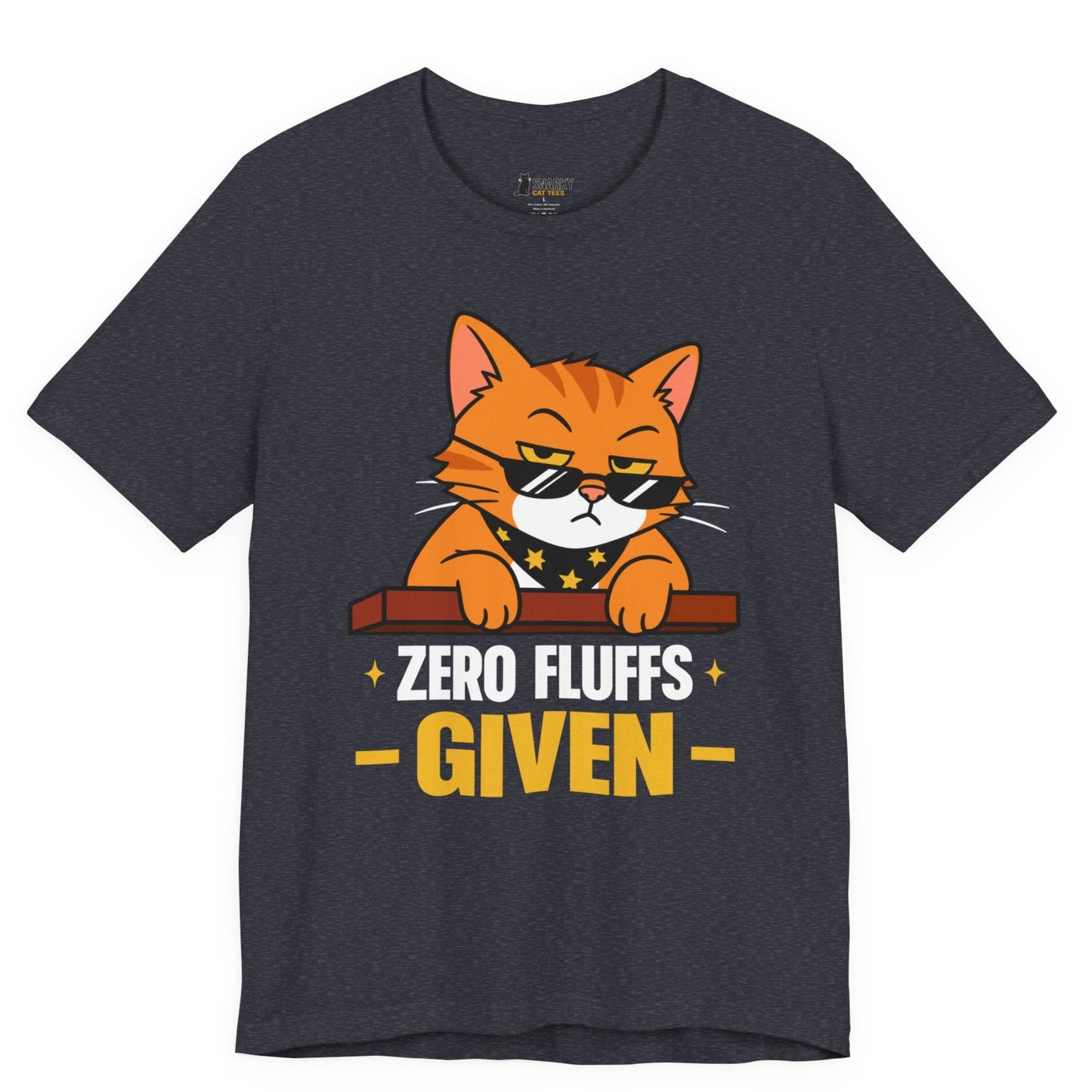 Zero Fluffs Given Sunglasses Cat T-Shirt