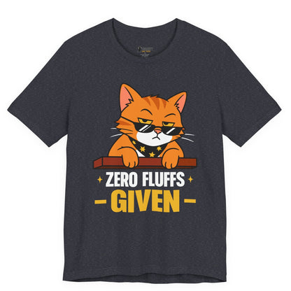 Zero Fluffs Given Sunglasses Cat T-Shirt
