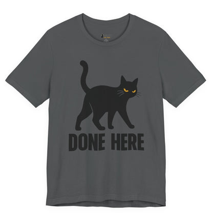 Done Here Walking Cat T-Shirt