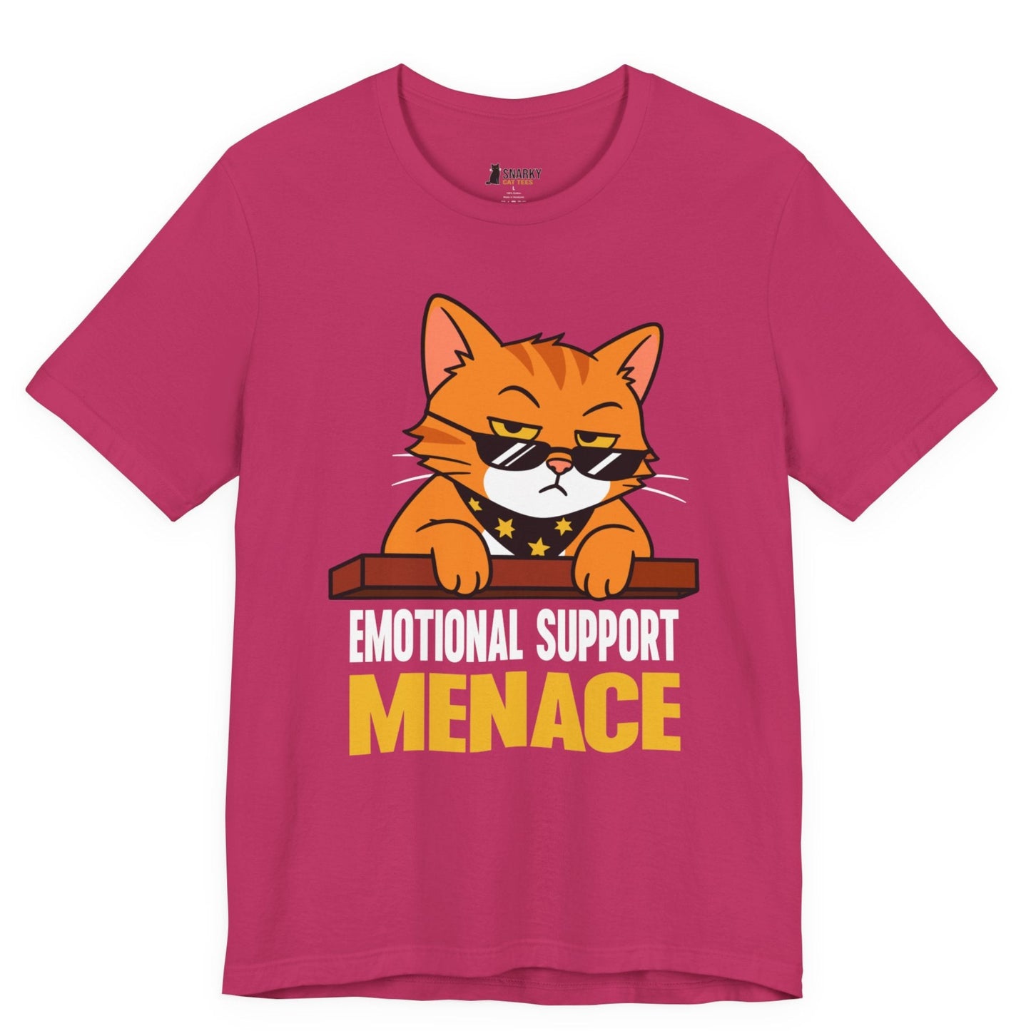 Emotional Support Menace Sunglasses Cat T-Shirt