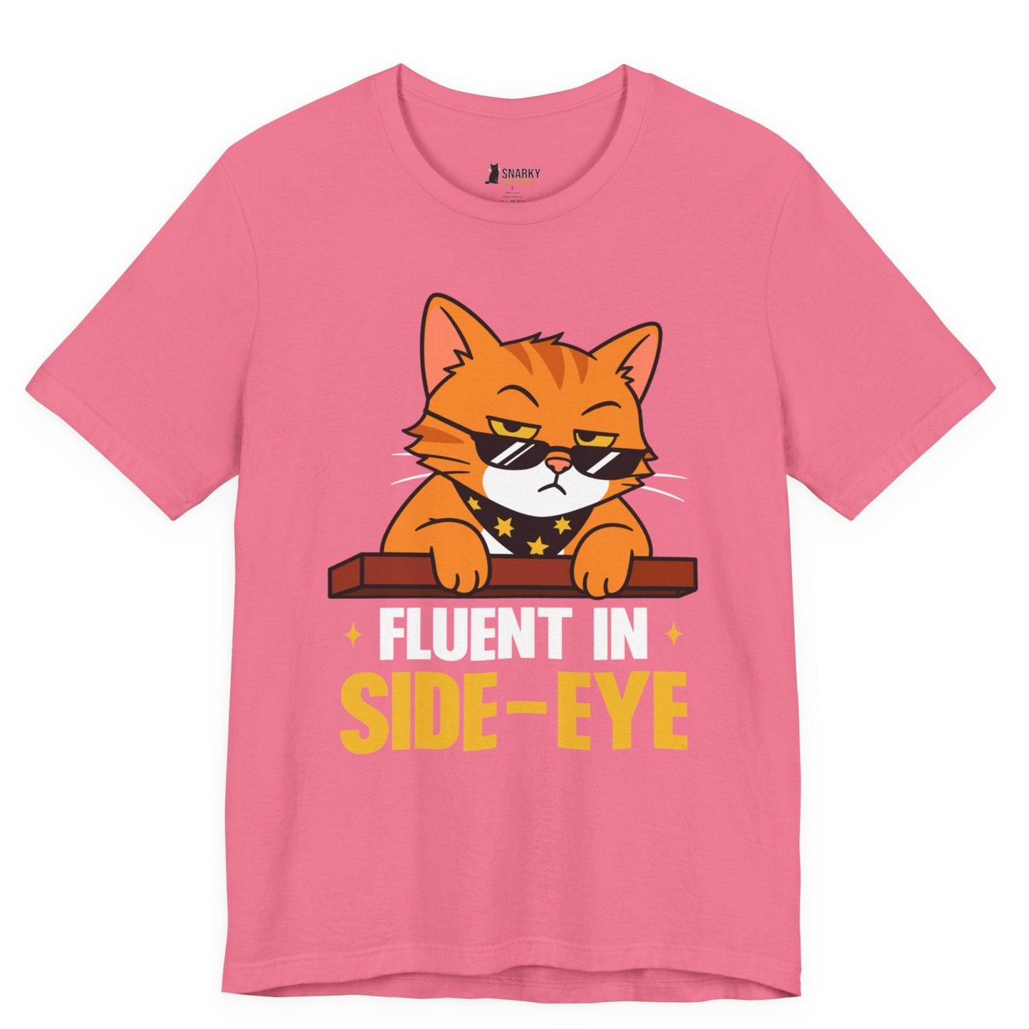 Fluent in Side-Eye Sunglasses Cat T-Shirt