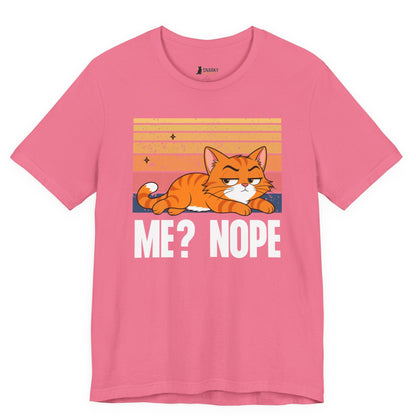 Me Nope Lazy Cat T-Shirt
