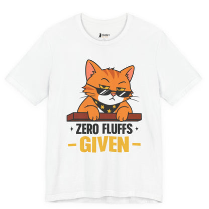 Zero Fluffs Given Sunglasses Cat T-Shirt
