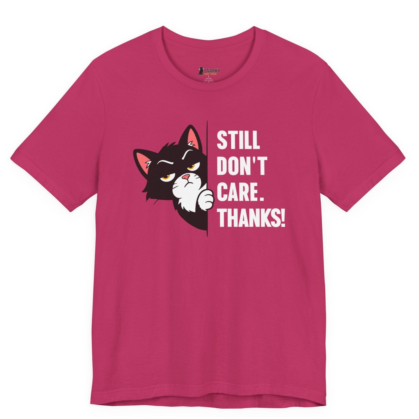 Still Don’t Care Peeking Cat T-Shirt