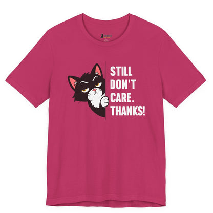 Still Don’t Care Peeking Cat T-Shirt